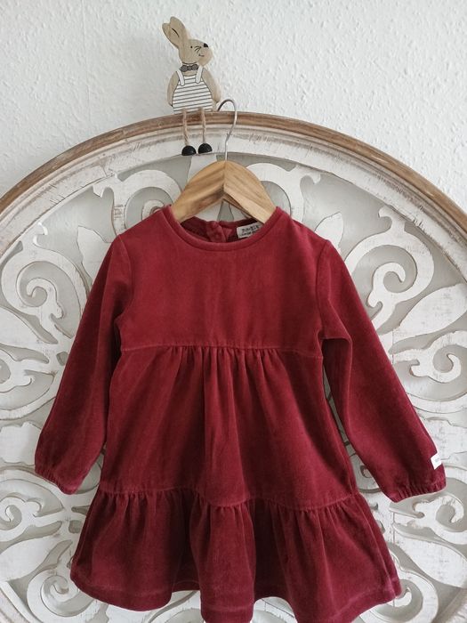 NEWBIE sukienka aksamit - święta rozmiar 92