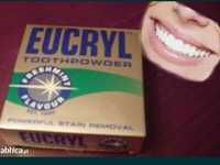 EUCRYL do zębów usuwa osad nalot, wybiela, czyści