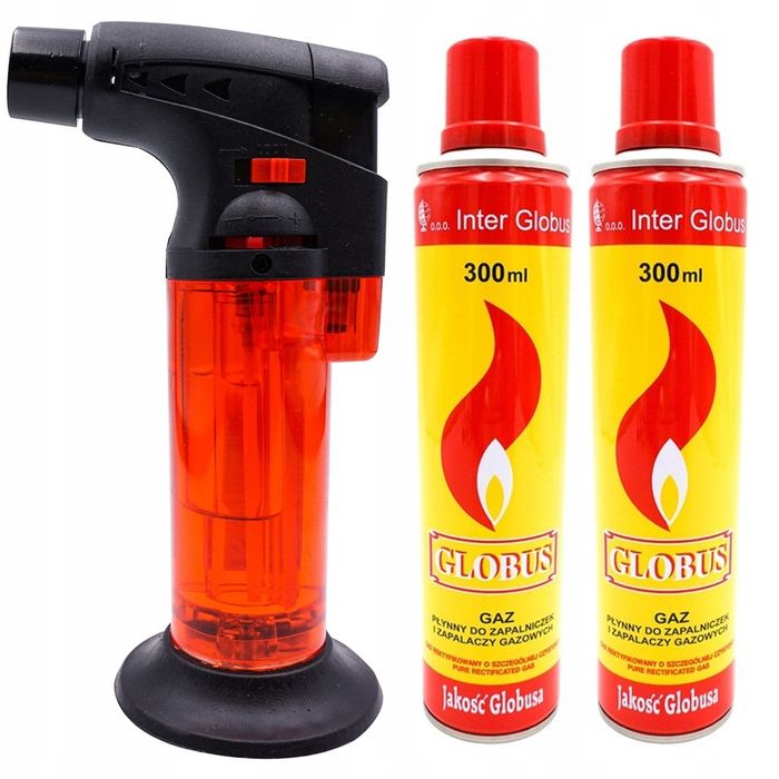 palnik kuchenny cukierniczy gazowy + 2x gaz 300ml