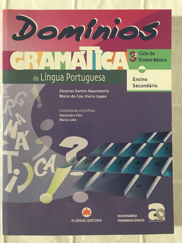 Domínios Gramatica da lingua portuguesa 3 ciclo e secundario