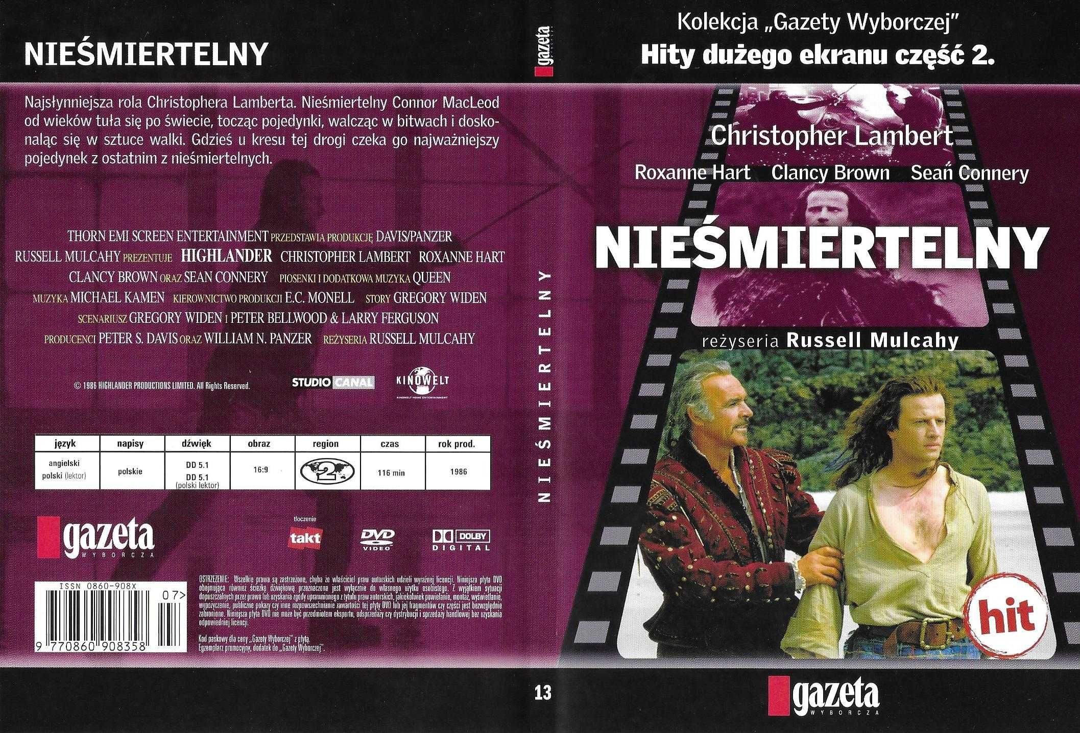 Niesmiertelny DVD