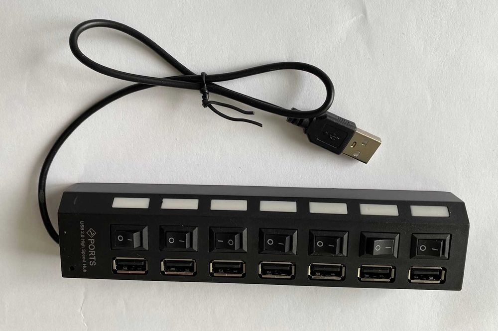 Хаб на 7 портів USB-2.0 для ноутбука