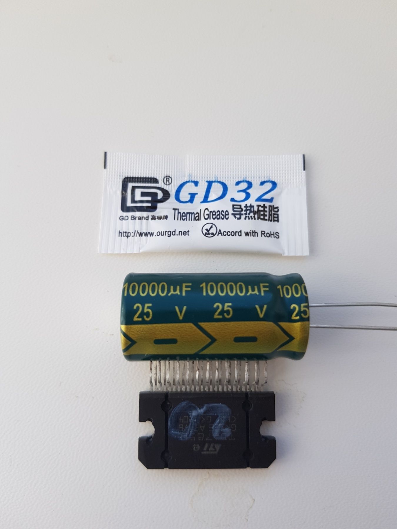 Комплект TDA7850, 7851, конденсатор, термопаста