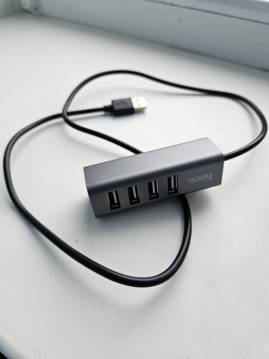 Usb hub Hoco 4 ports юсб хаб hoco на 4 порти