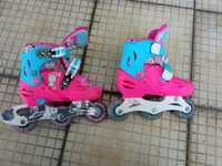 Patins em linha com luzes