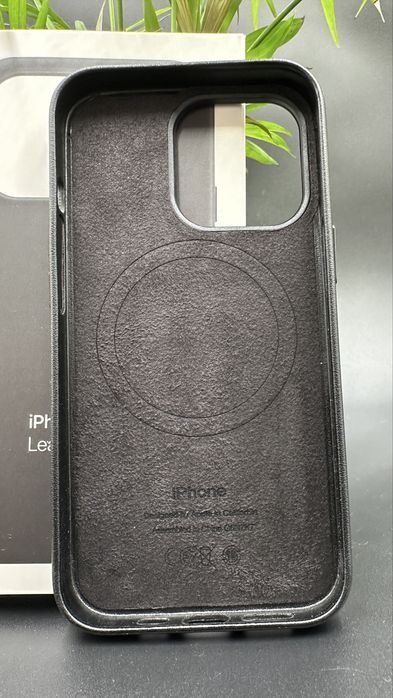 Skórzane Magsafe Etui do Iphone 13 Pro Black