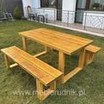 Meble ogrodowe drewniane piknikowe