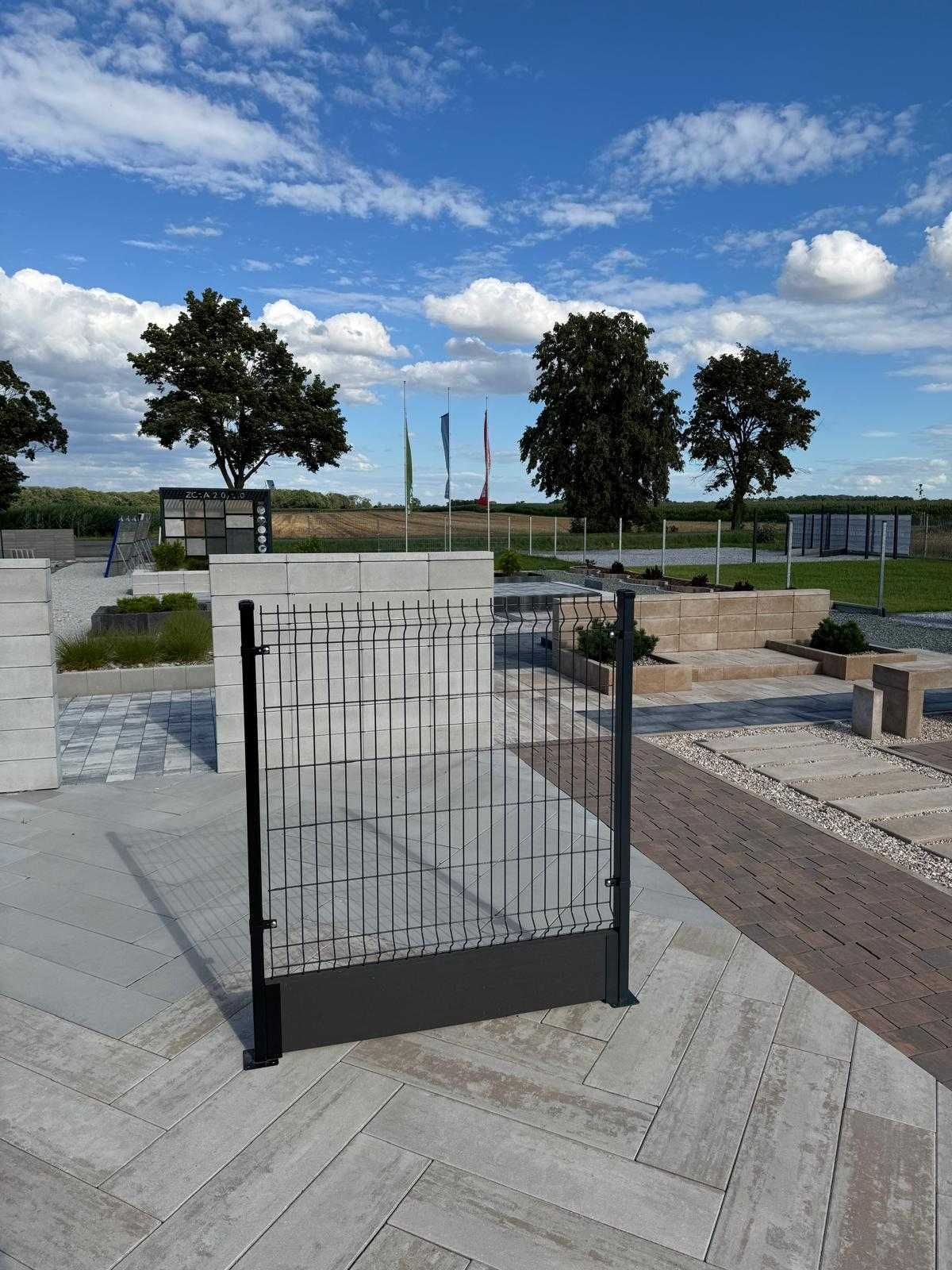 Panel ogrodzeniowy 3D 1,03m komplet słupek panel klipsy NAJTANIEJ