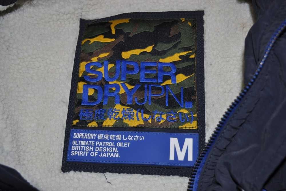 SUPERDRY M męska  kamizelka jeansowa na misiu ocieplana sz1v
