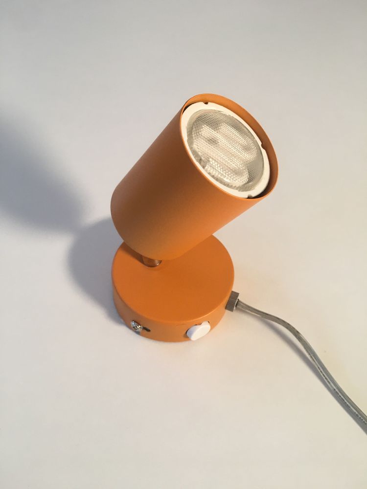 Lampa ścienna / kinkiet pomarańczowa z włącznikiem