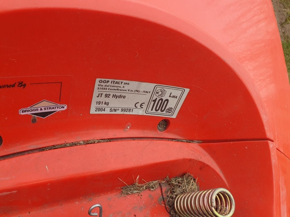 Kosiarka traktorek castelgarden eurotwin cut mtd Pług hydro automat