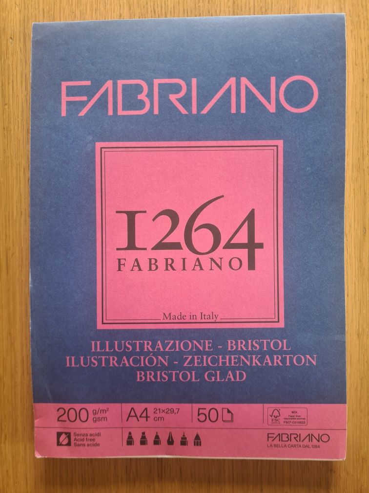 FABRIANO 1264 bristol A4 200g/m 50 kartek