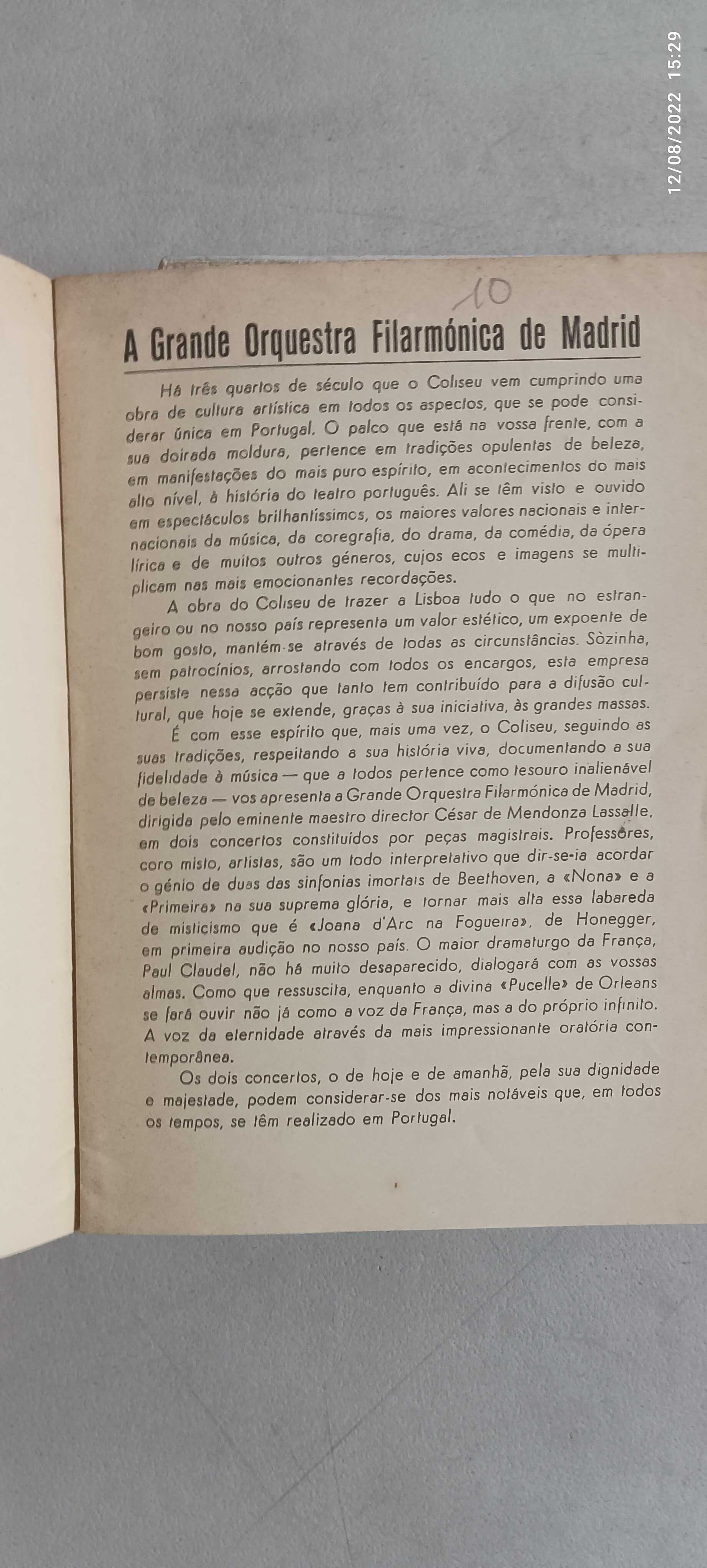 Livro PA-3 - César de mendoza Lassalle-orquestra Filarmónica de Madrid