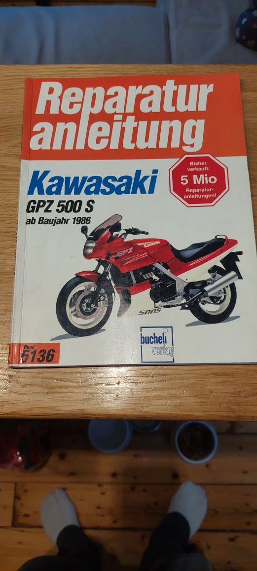 Książka serwisowa Kawasaki GPZ 500 S