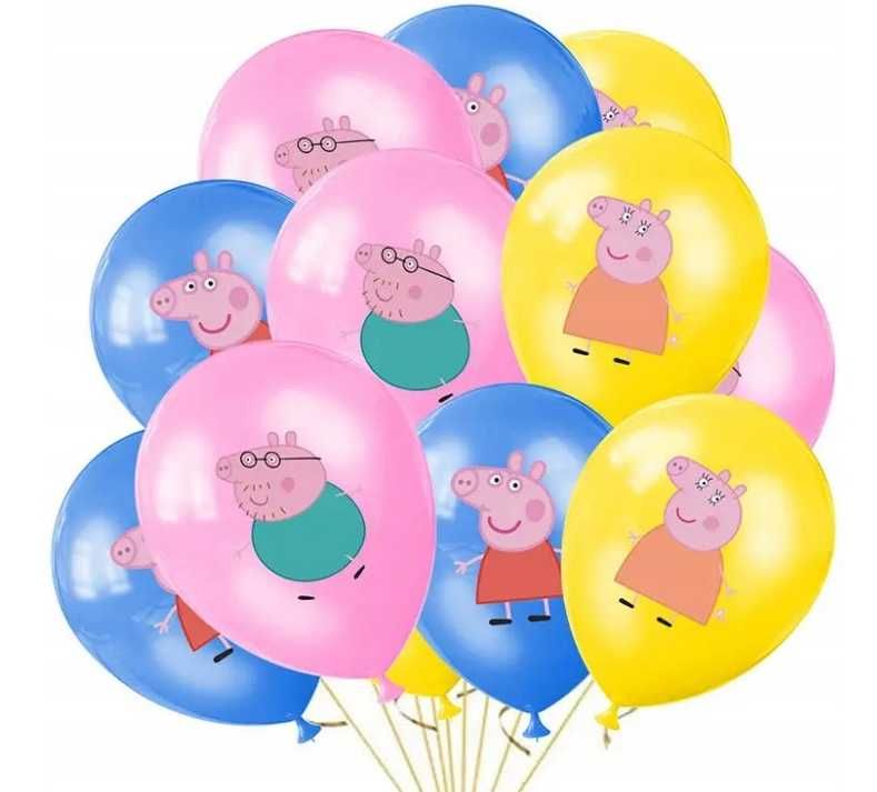 Upominki dla dzieci - slime Peppa, balonik, trąbka