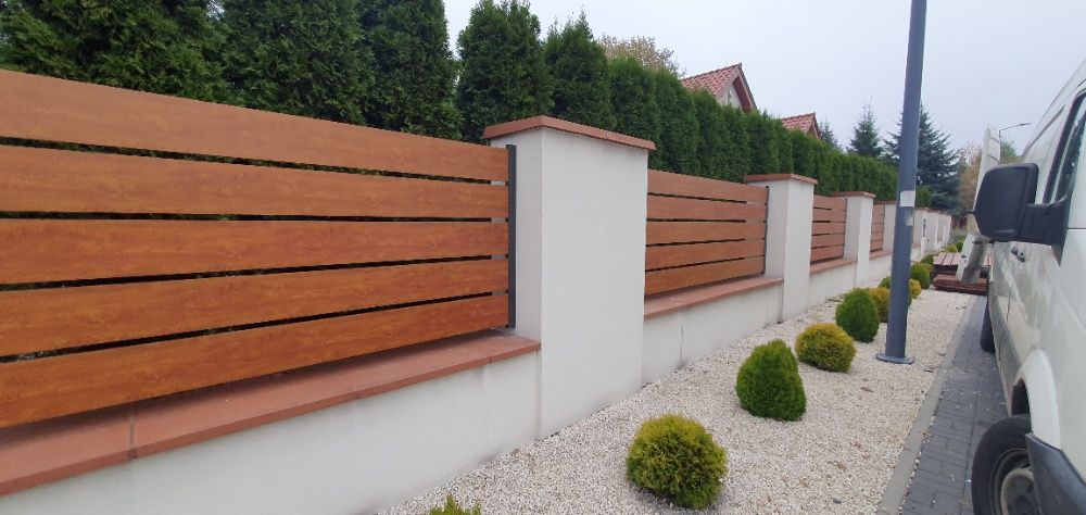 Przęsło ogrodzeniowe aluminiowe panel ogrodzenie płot palisada alu hit