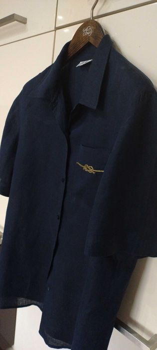 Bluzka w kolorze granatowym - LEN.