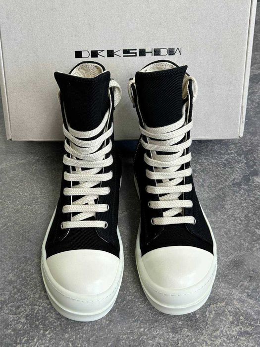 Кеди Rick Owens DRKSHDW laces sneakers ramones geobasket кеды 39 40 38