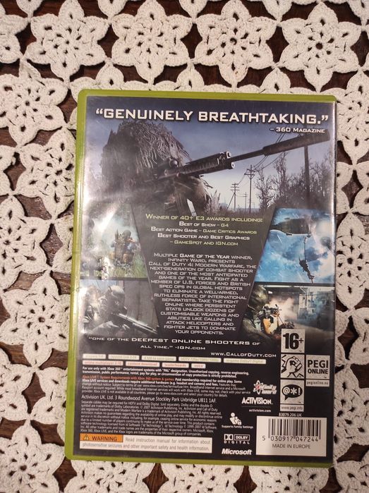 Gra Call Of Duty 4 Modern Warfare Xbox 360