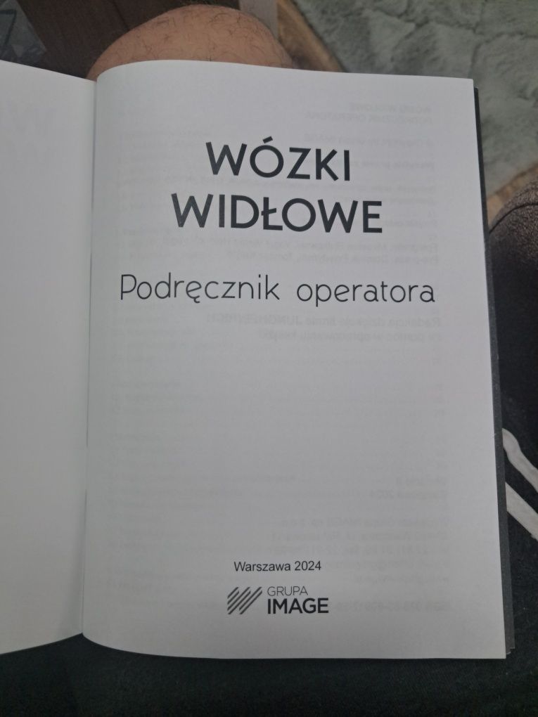 Wózki widłowe podręcznik operatora 2024 z pytaniami na egzamin