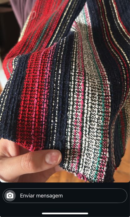 Manta de lã tradicional do Porto