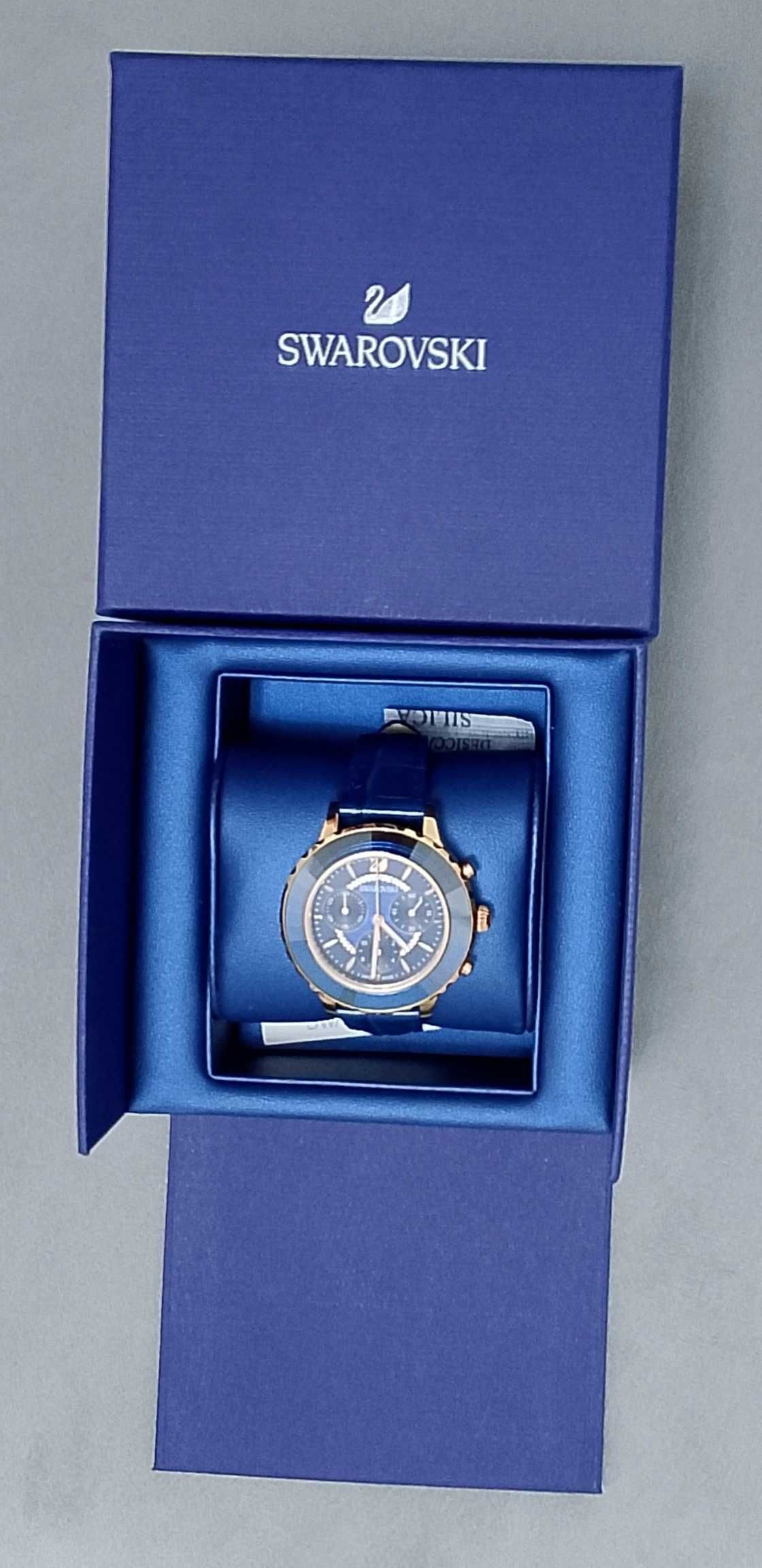 Zegarek Swarovski Octea Lux Niebiesko-Złoty