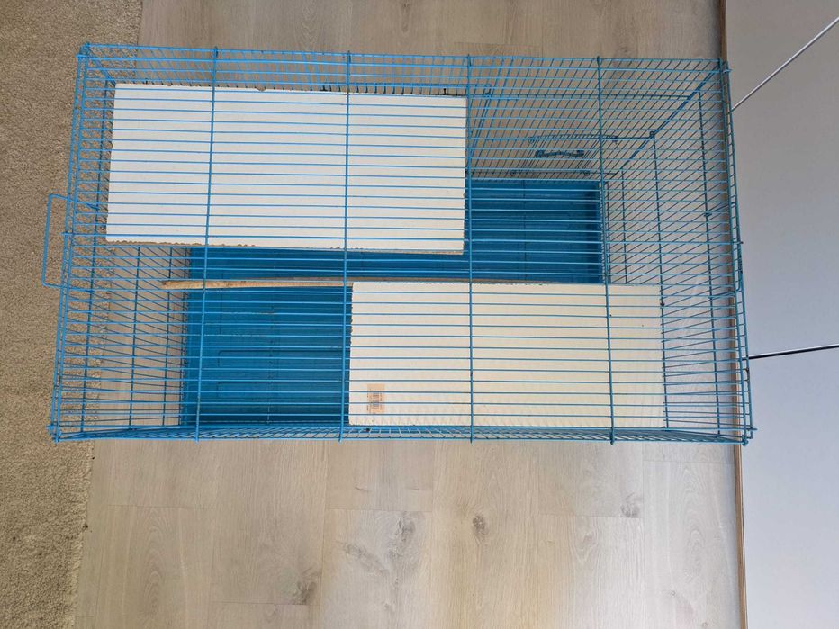 Gaiola grande para aves – 76x45x46 cm – com bebedouro e prateleiras