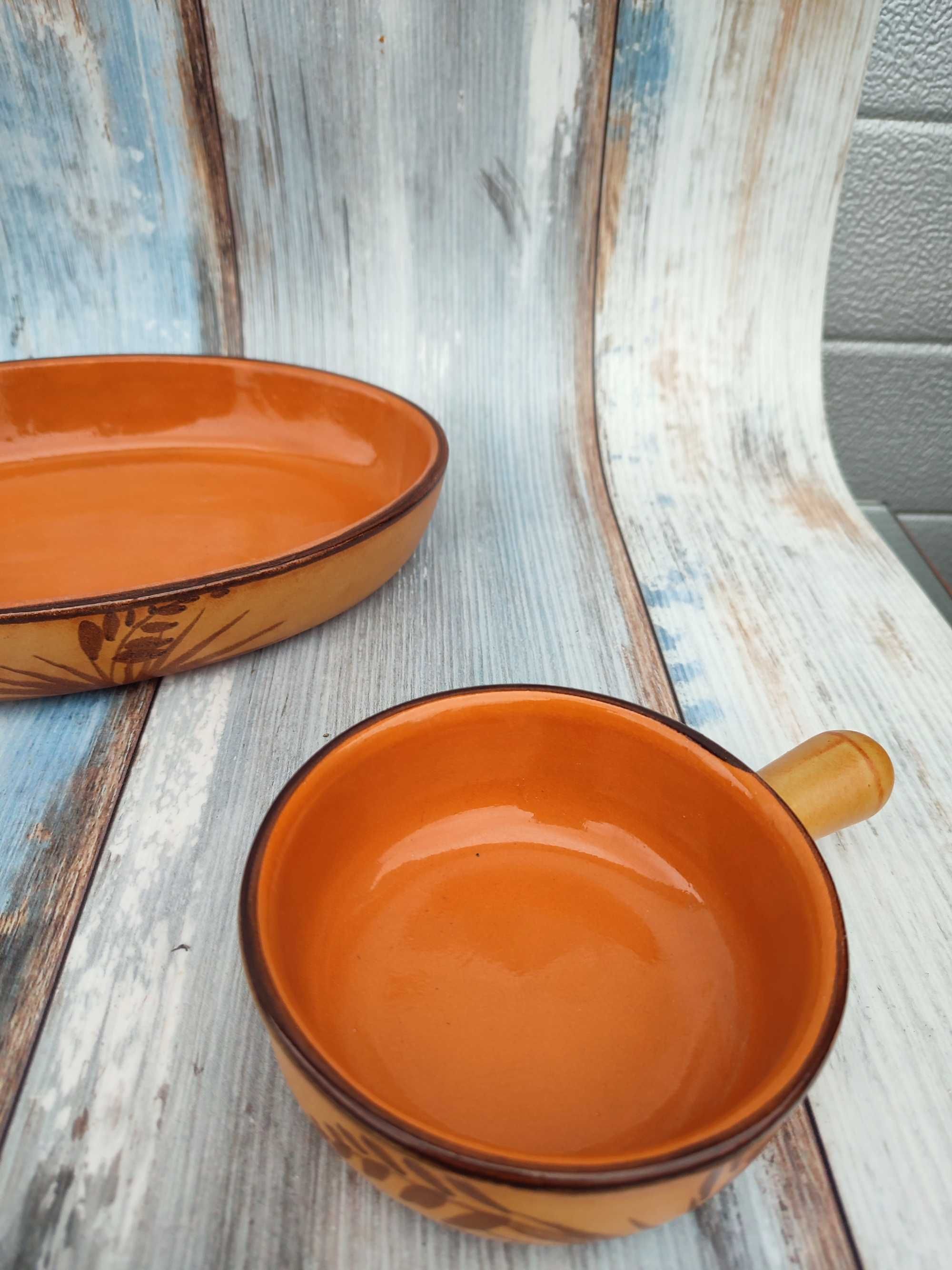 Ceramiczne naczynia do zapiekania - vintage