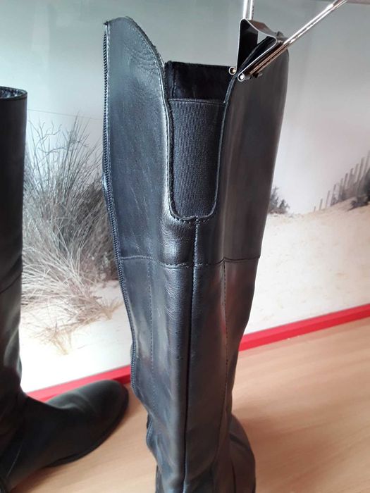 Kozaczki damskie wysokie -skóra, Tamaris 40