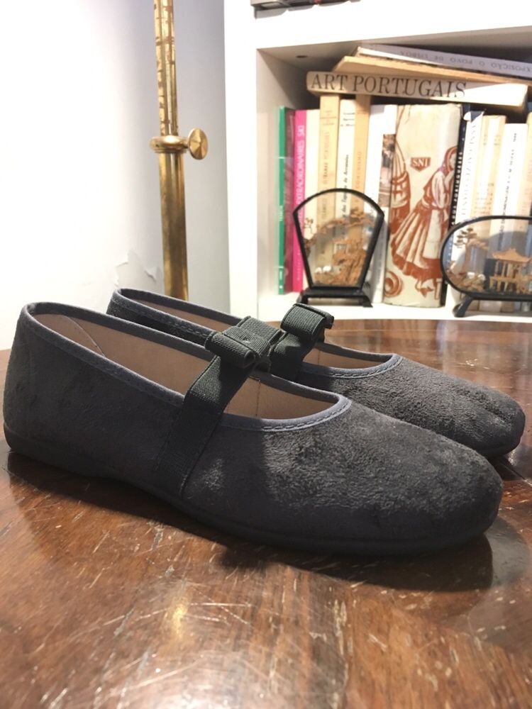 Sapatos camurça cinzento menina