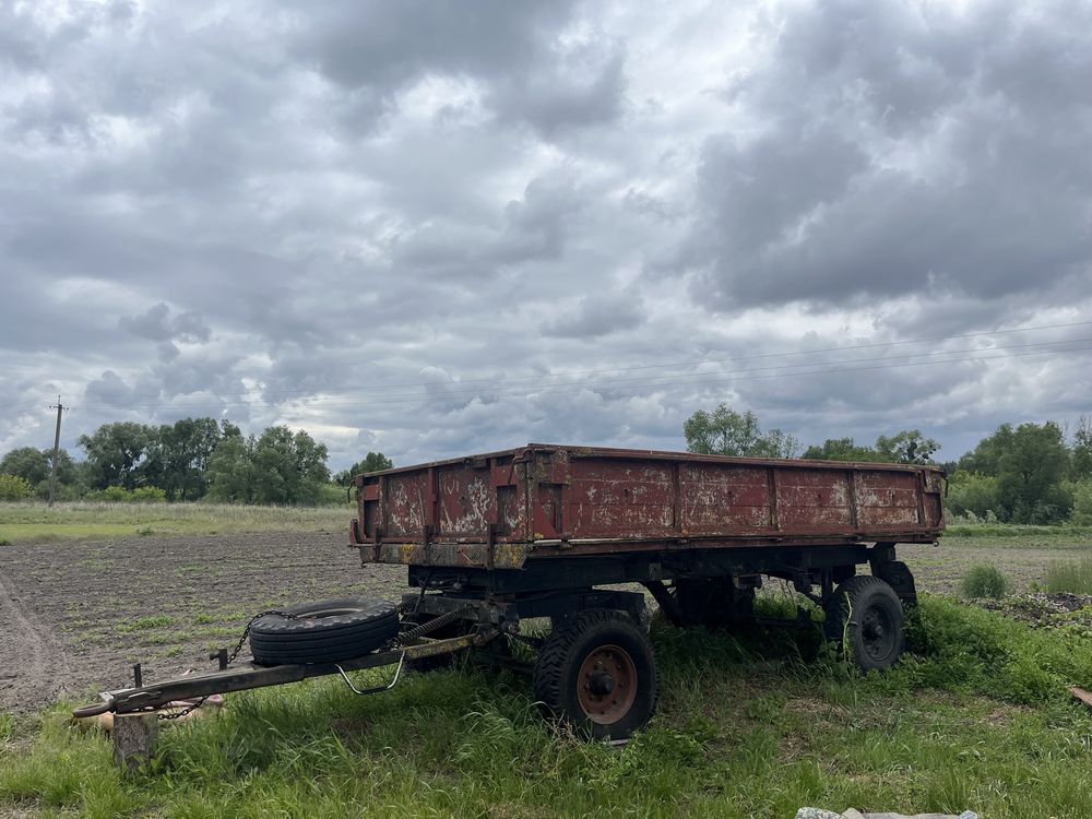 Продам причіп до трактора з кругом 2ТТС4