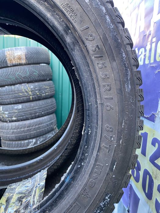 2шт ГАРАНТИЯ Dunlop WS M3 195/55/R16 Зима Пара Z16-079