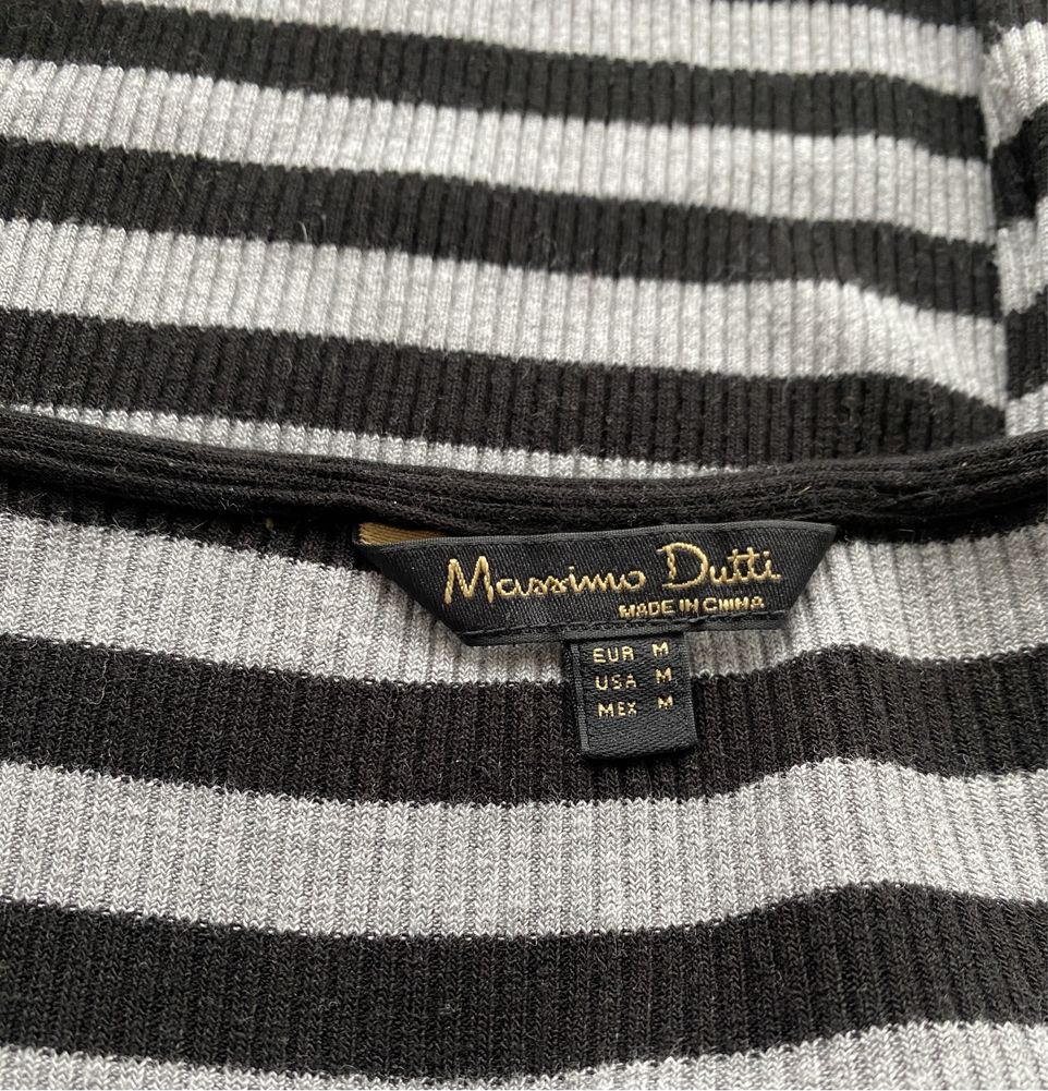 Massimo Dutti кофтинка в рубчик\лонгслів\футболка  р.m-l