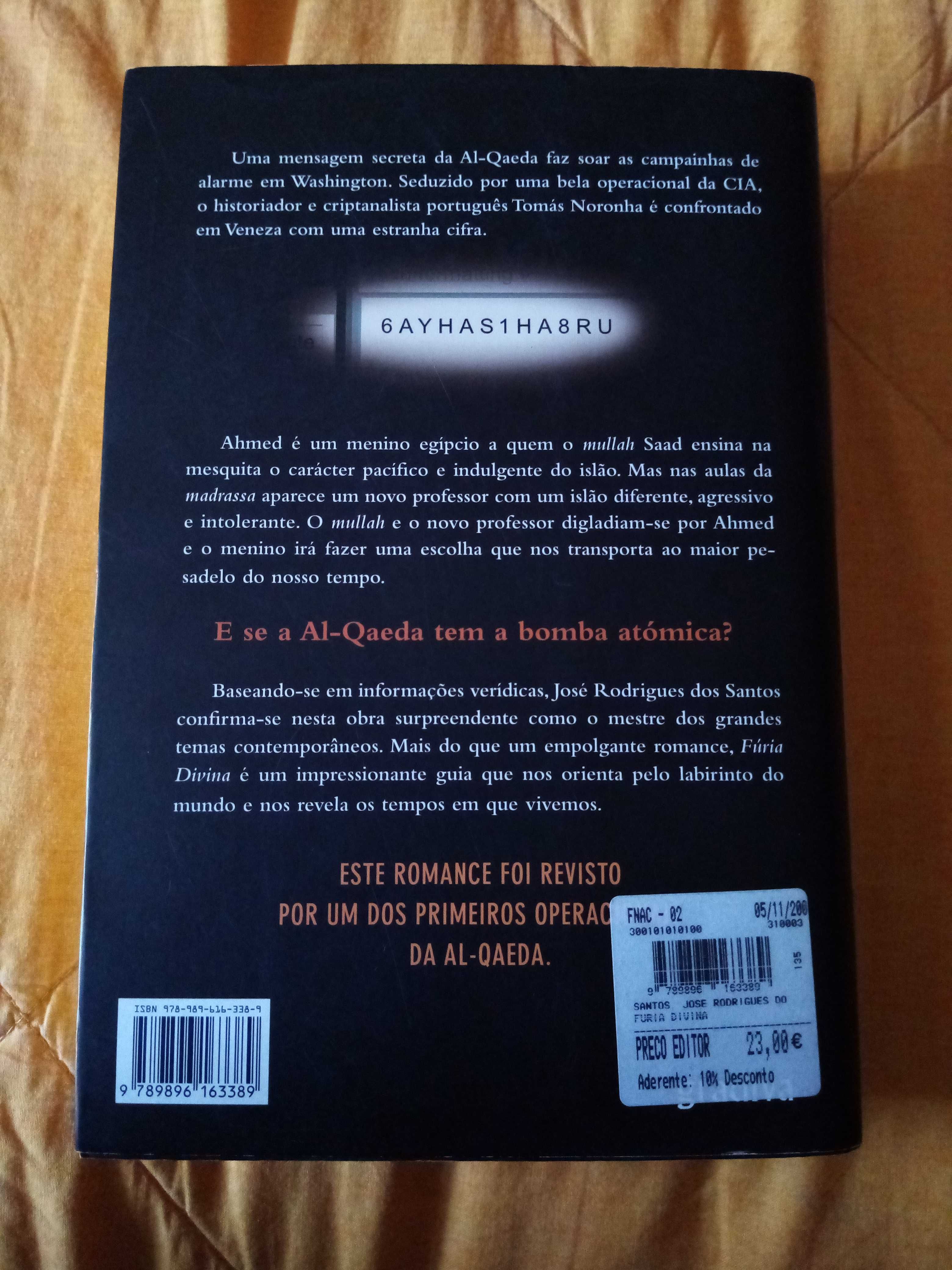 Livro "Fúria Divina"