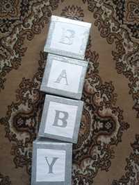 Кубики букви baby фотозона