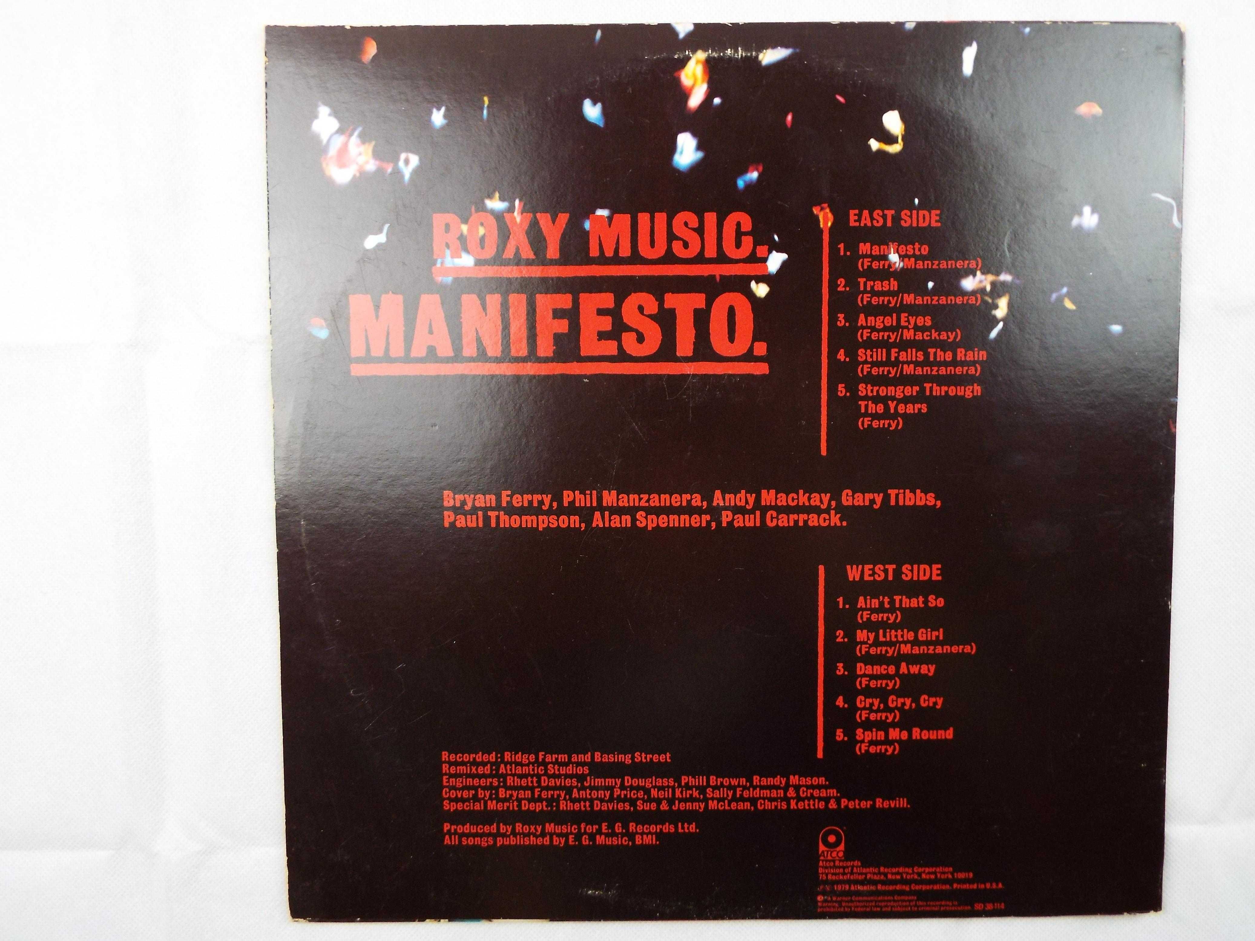 Płyta winylowa Roxy Music -  Manifesto