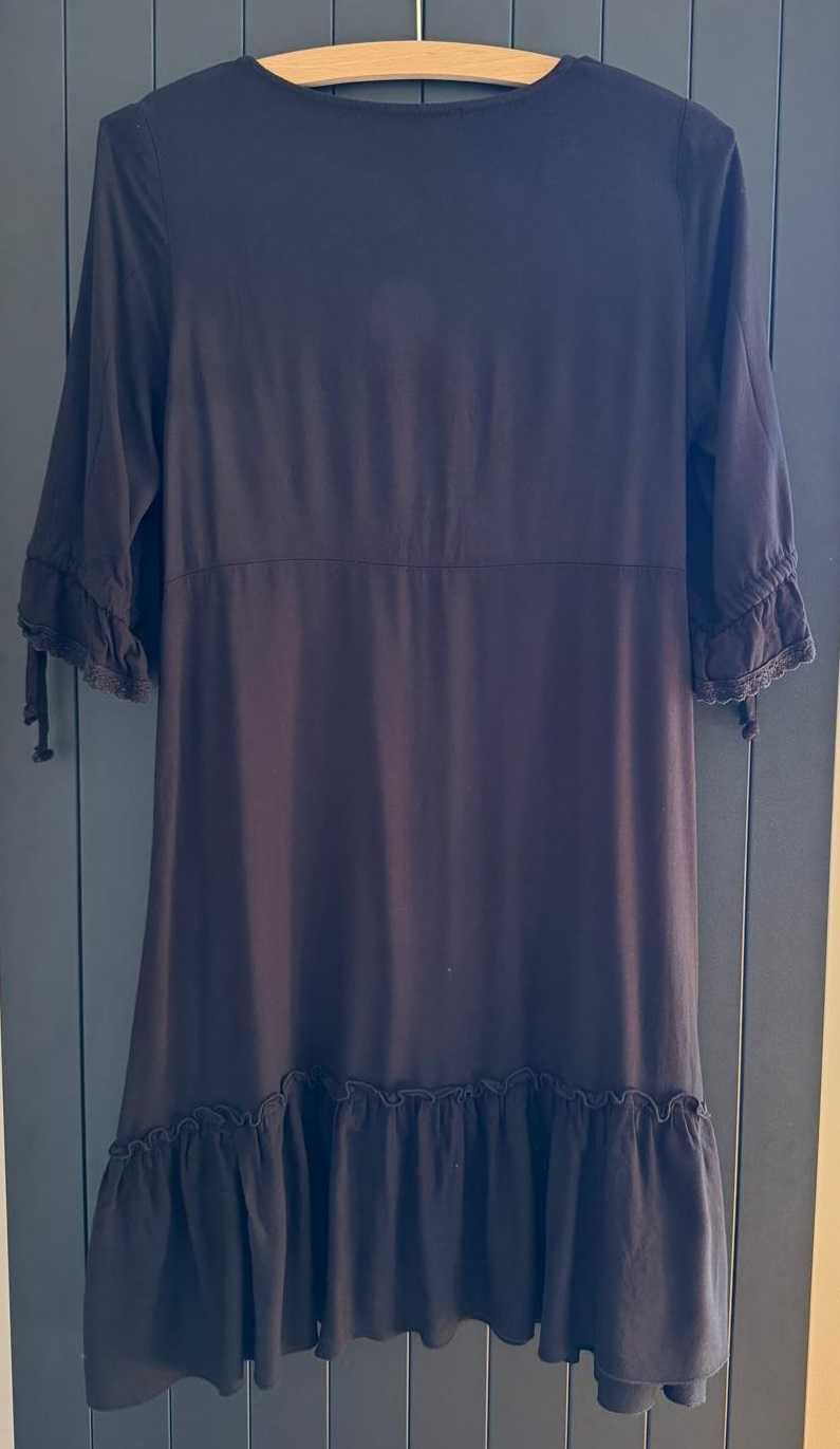 Czarna sukienka Blue Shadow (rozmiar S)