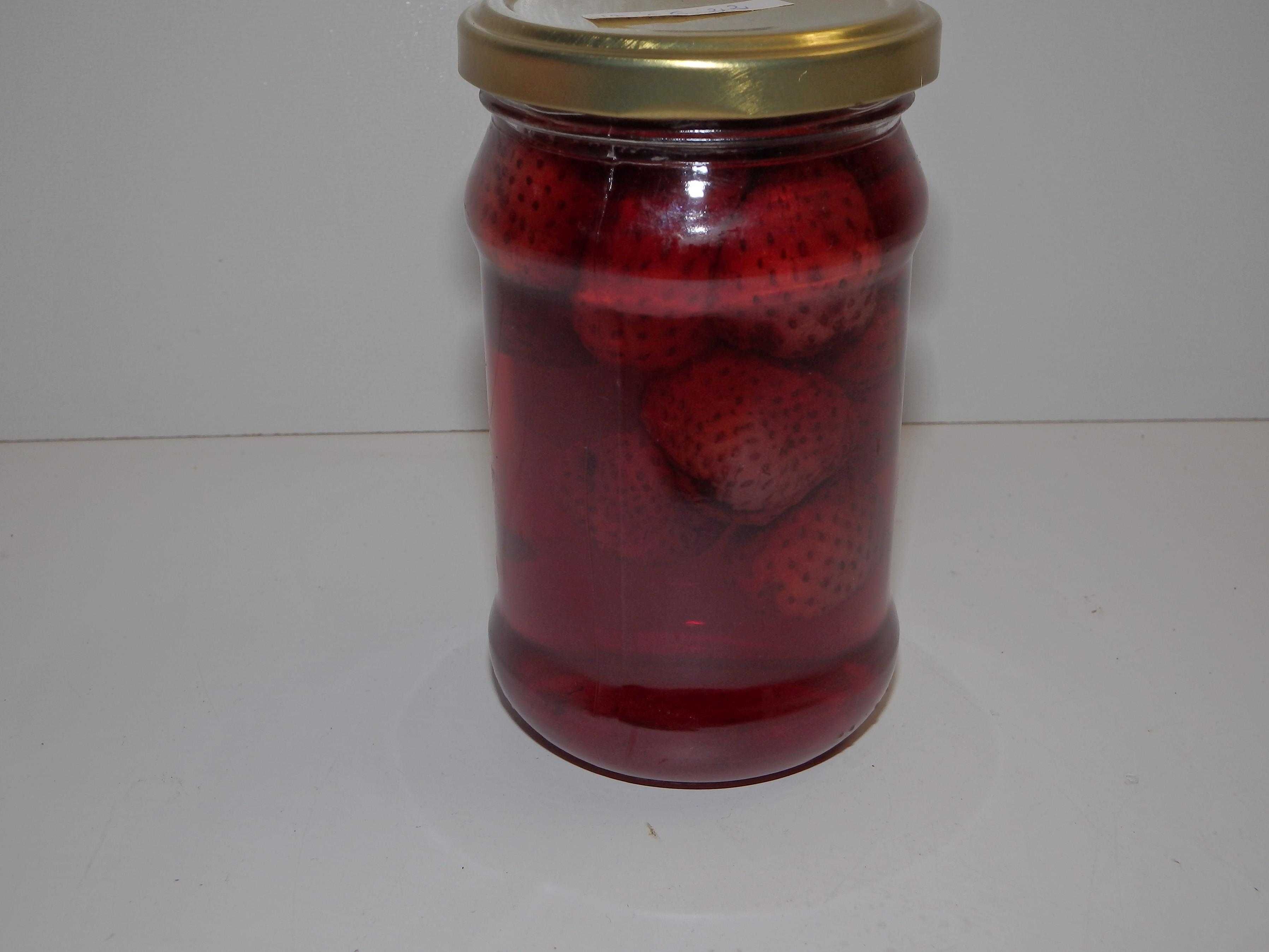 przetwory domowe kompot truskawkowy z owocami 315ml