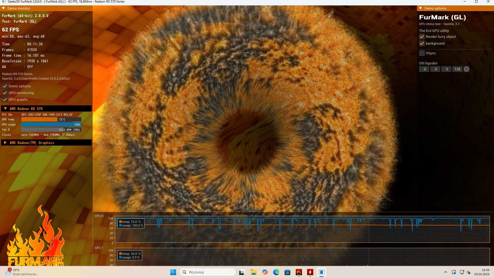 Komputer Ryzen 5 5600g 16GB + RX 570 (opis)