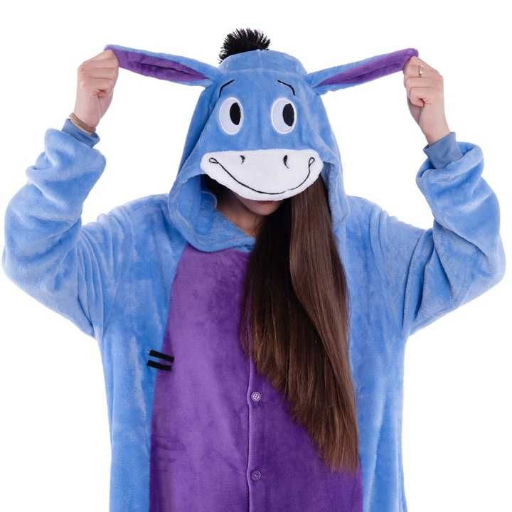 OSIOŁEK Osioł PIŻAMA Kigurumi Onesie kostium Kombinezon XL Q472