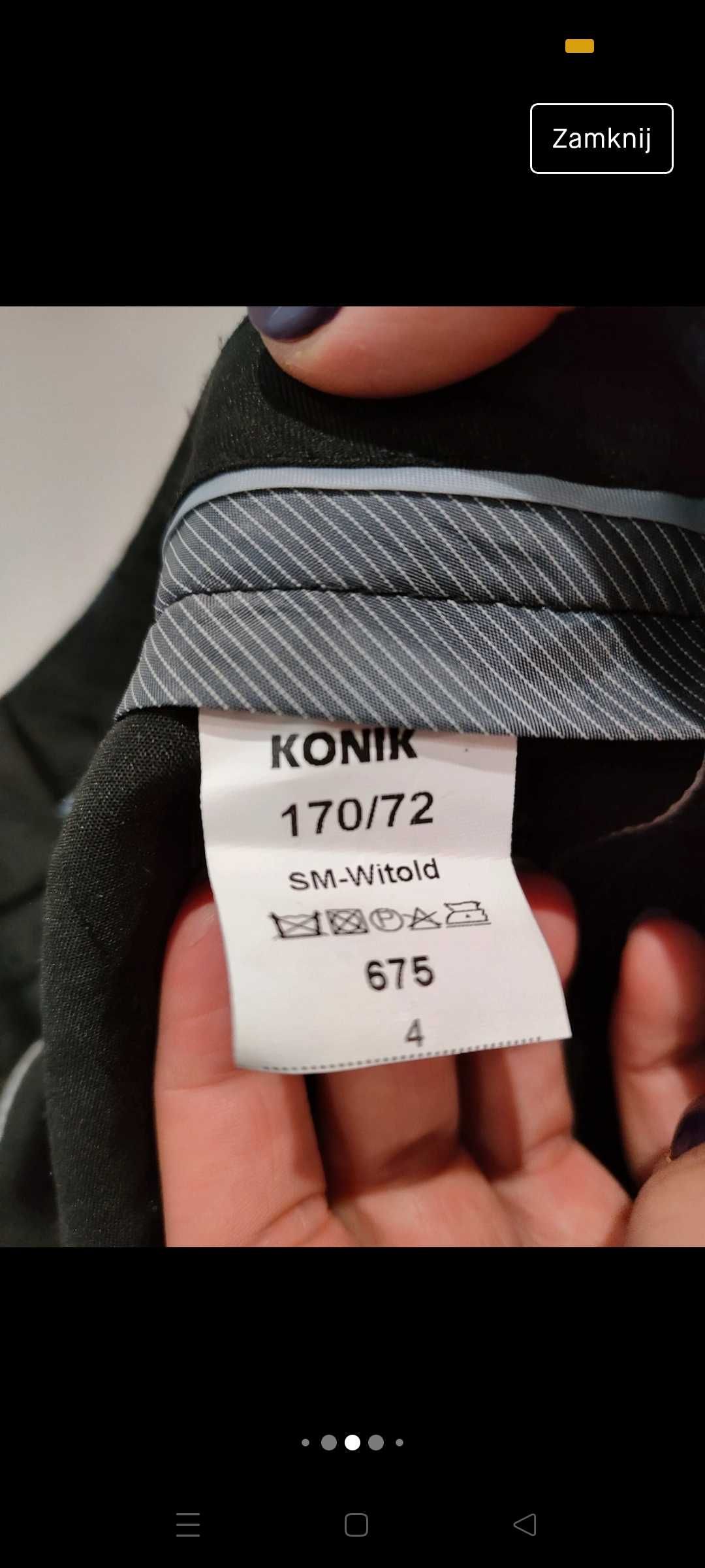 Garnitur męski Konik (marynarka, spodnie i koszula)