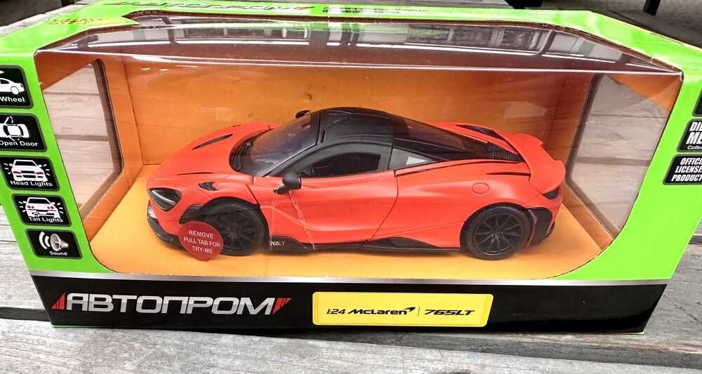 Машина металева McLaren 765 LT , Автопром 68276A, 1:24, на батар.