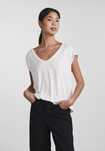 T-shirt biały basic regular fit Pieces M
