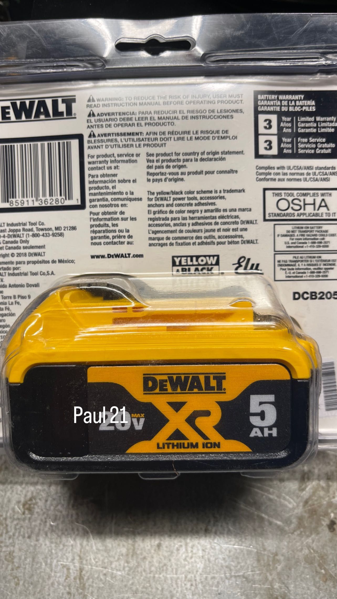 Dewalt        Bateria