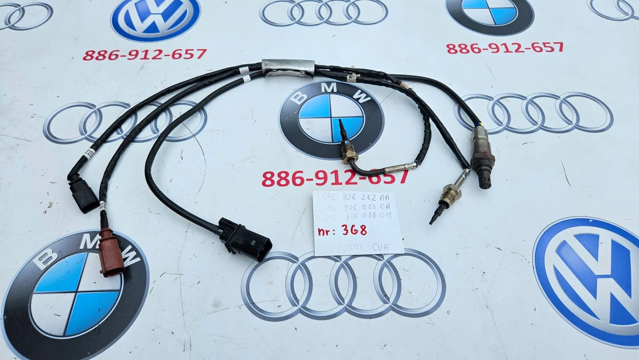 VW Passat B8 VW Arteon 2.0 TDI 240 KM CUA czujnik temperatury spalin Sonda Lambda 04L906262AA 04L906088CN 04L906088CM