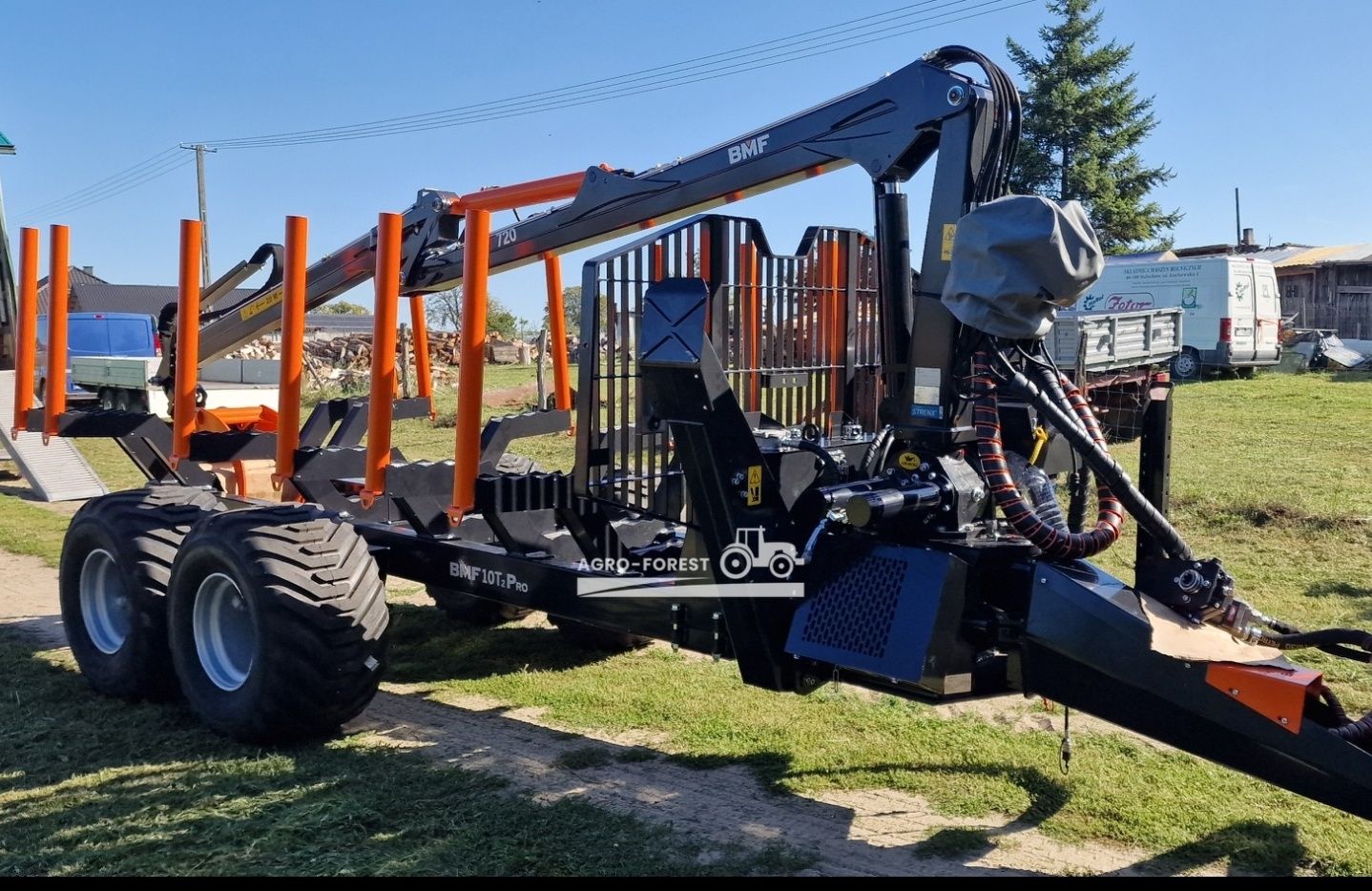BMF10T2 Pro 720 Prehydraulik Przyczepa Leśna Zrywkowa Chłodnica Oleju