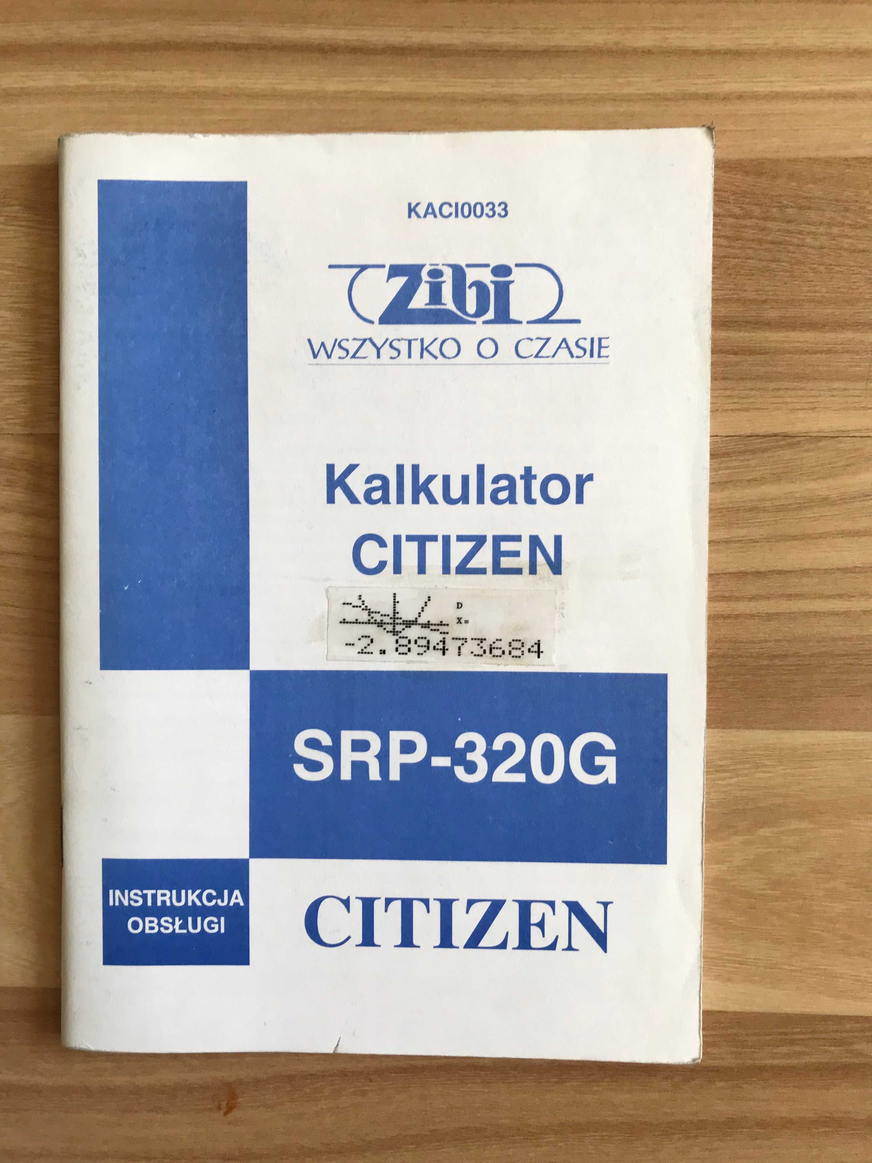 Kalkulator graficzny rysujący wykresy naukowy CITIZEN SRP-320G matura