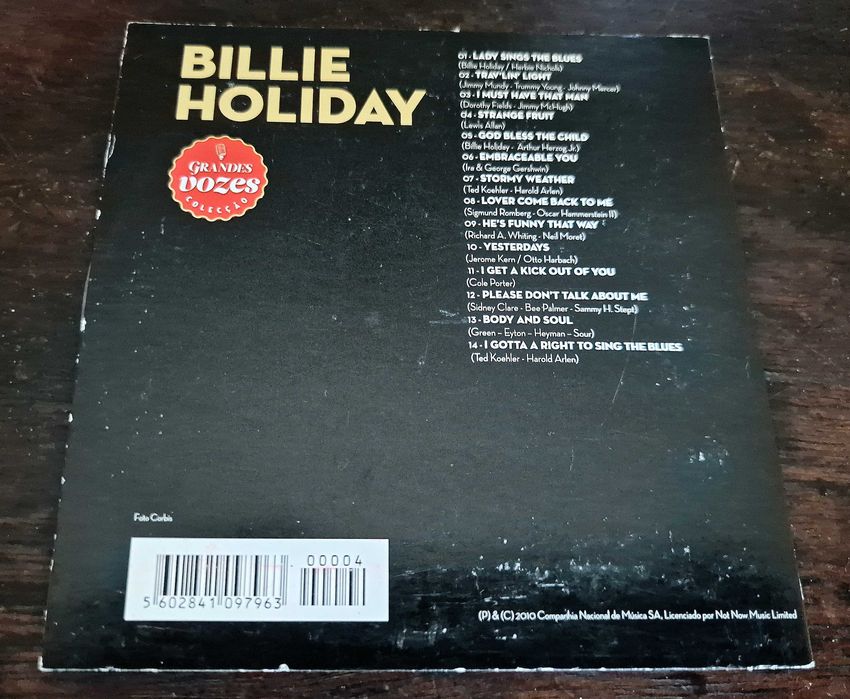 CD musical "Bille Holiday"