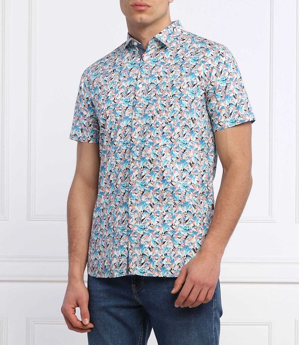 Чоловіча сорочка hugo boss magneton_2 slim fit з коротким рукавом M