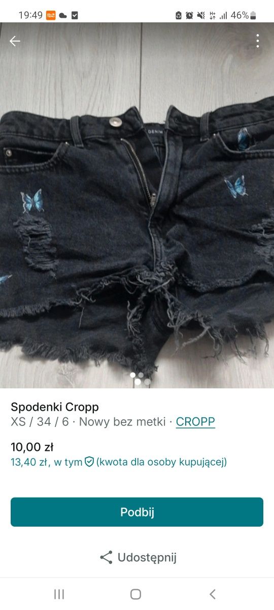 Spodenki Cropp xs